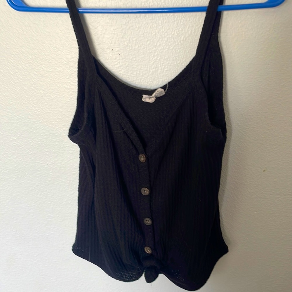 Black tank top